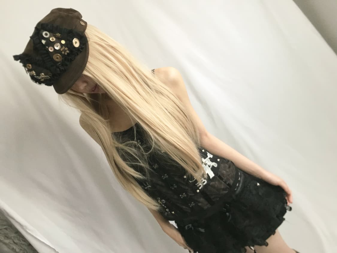 Custom🐾)Gun-tattoo collage slip top 상품이미지5