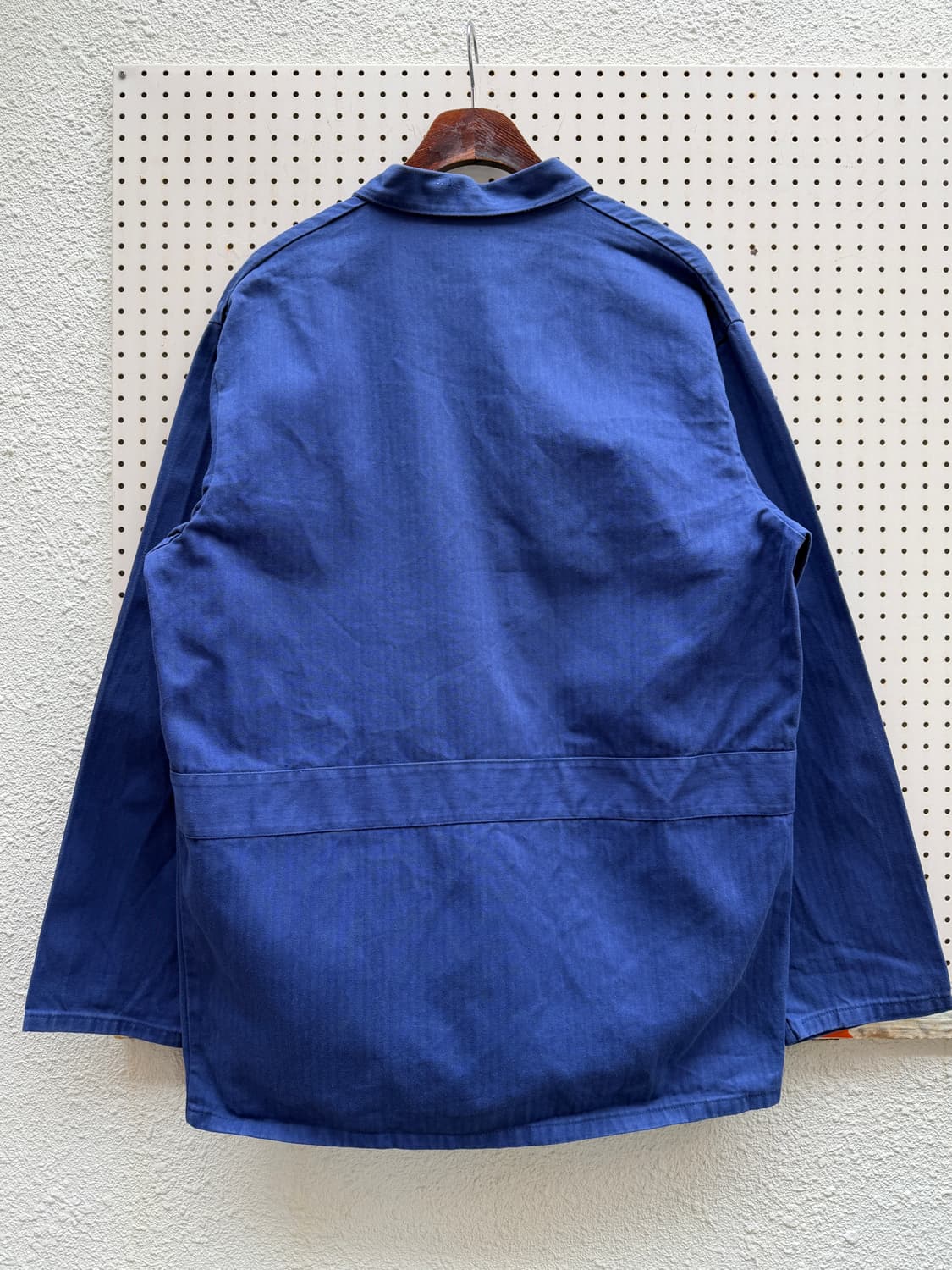 WASHED HBT OLD VINTAGE FRENCH 헤링본프렌치워크자켓 상품이미지2