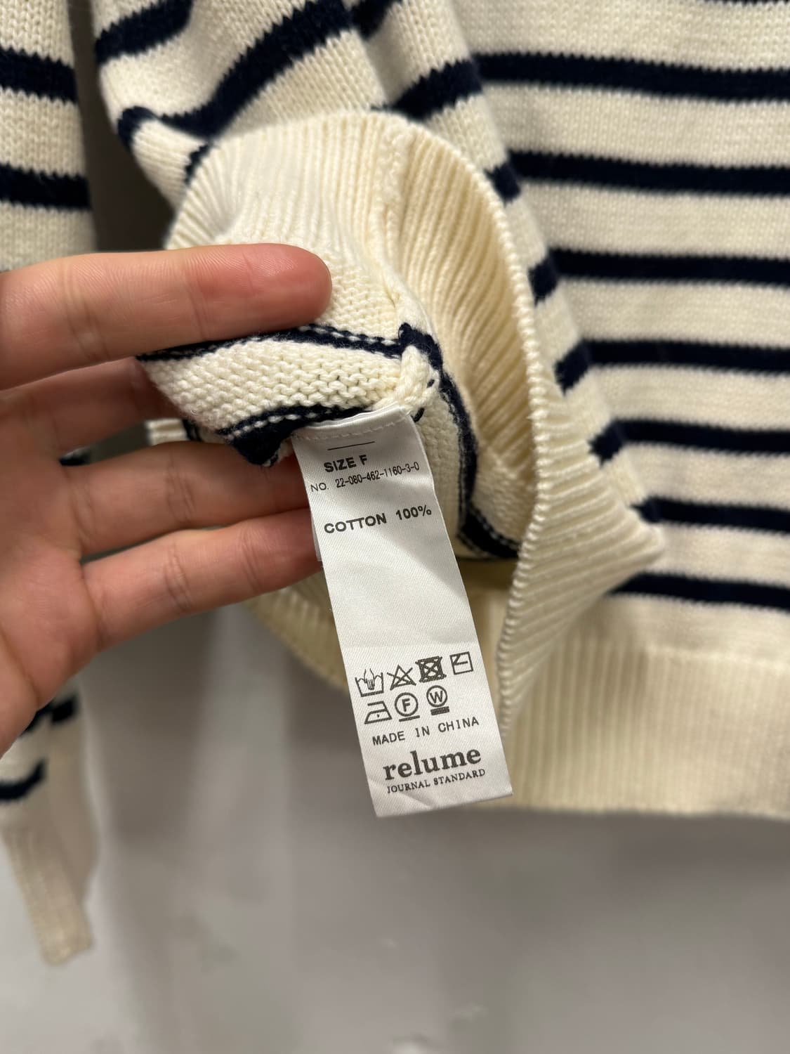 F) JOURNAL STANDARD Striped Knit Henley  상품이미지6