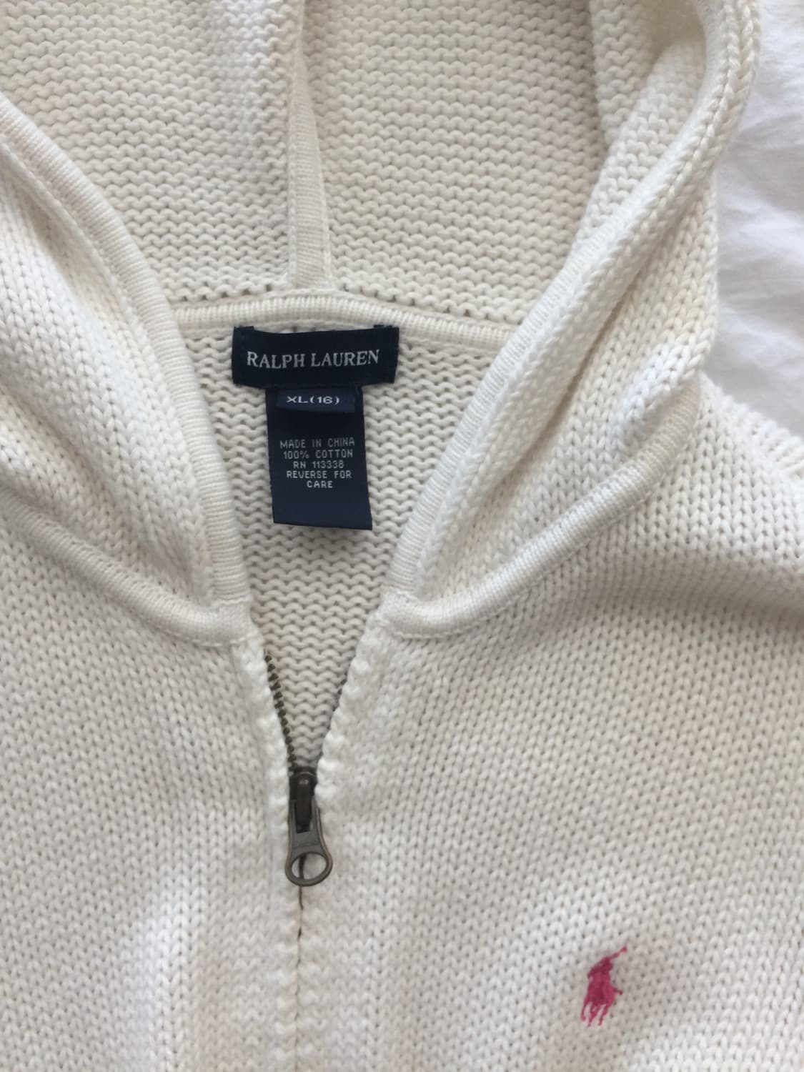 폴로 랄프로렌 니트 후드집업 상품이미지2