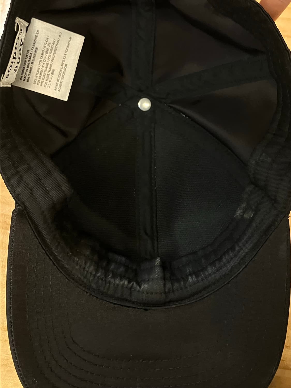 아크네스튜디오 심플 나일론 볼캡 블랙 #csz2929 상품이미지4