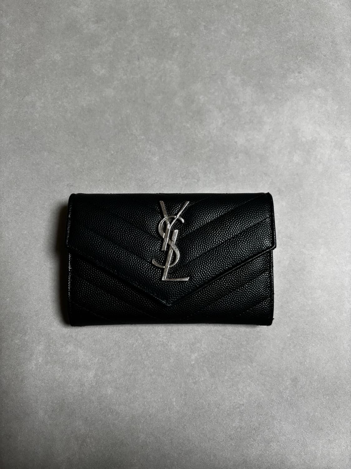 생로랑 카드지갑 블랙 (은장) 상품이미지1