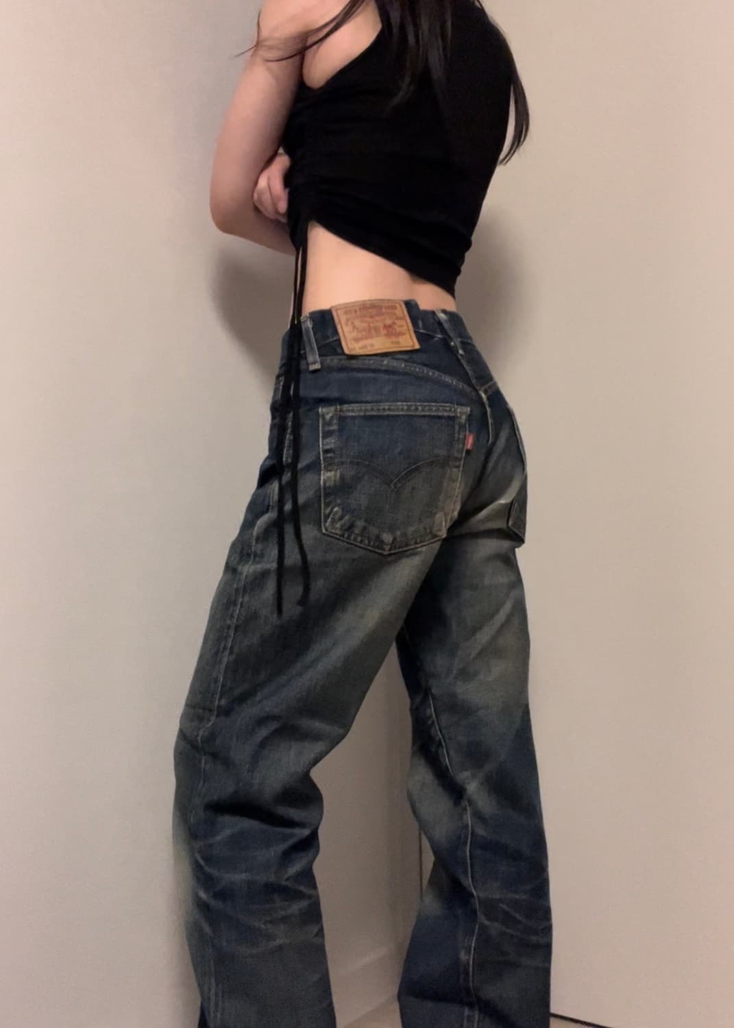 shirring point black sleeveless 상품이미지6