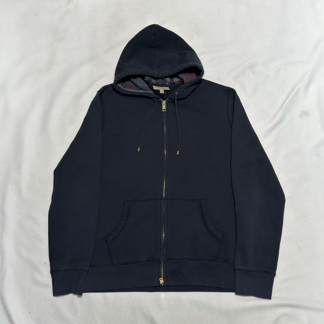 XXL 버버리 블랙 기모 후드 집업 상품이미지2