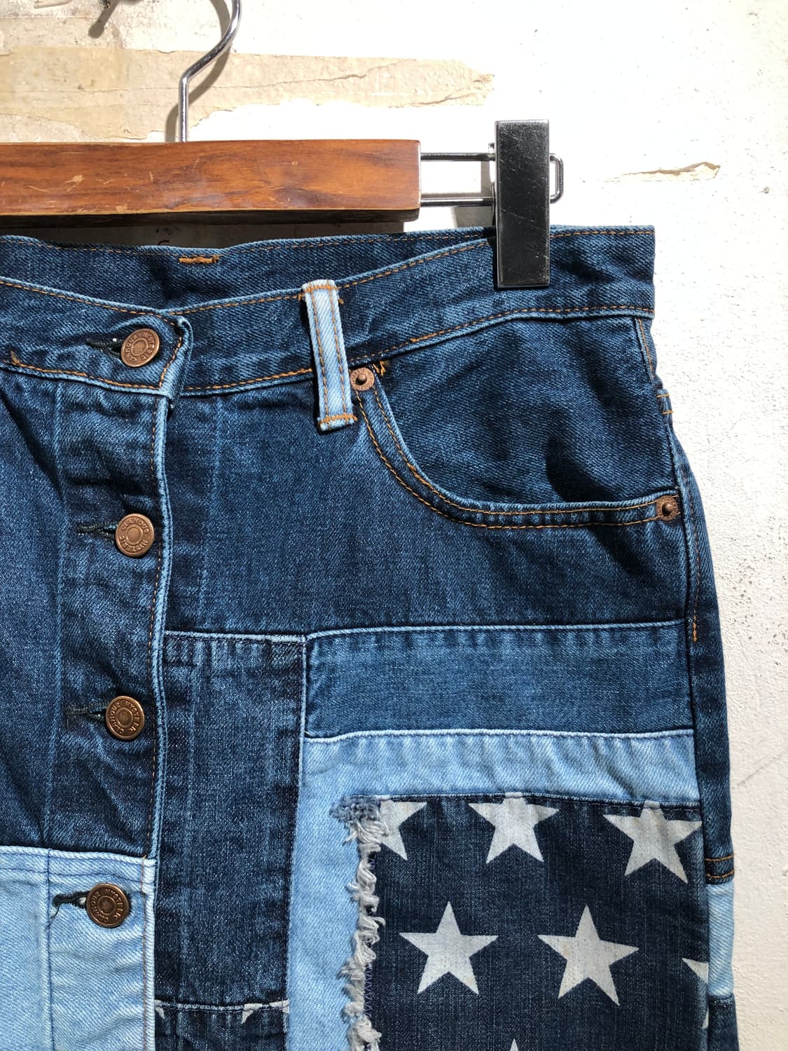 [2842] Kinky jeans patchwork denim skirt 상품이미지2