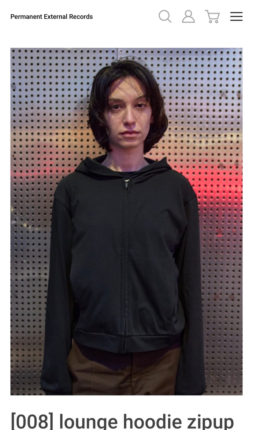 머듈 라운지 후드집업 블랙 1  상품이미지1