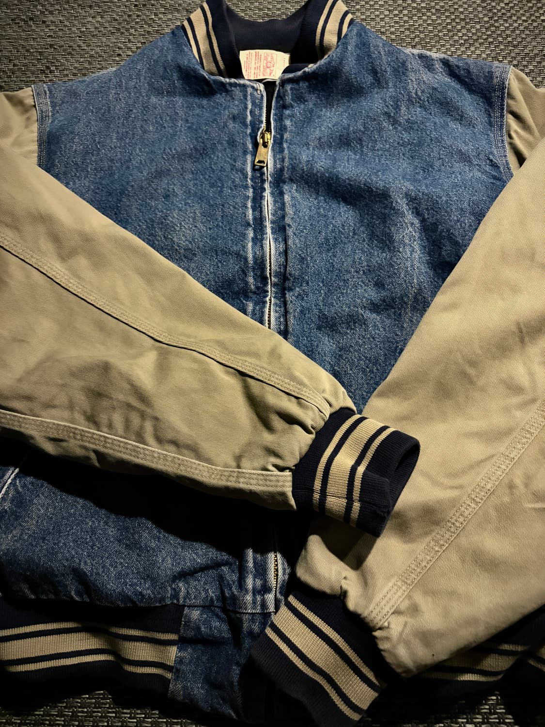 90s 칼하트 데님 베이스볼 자켓 JQ0198 L/R USA🇺🇸 상품이미지8