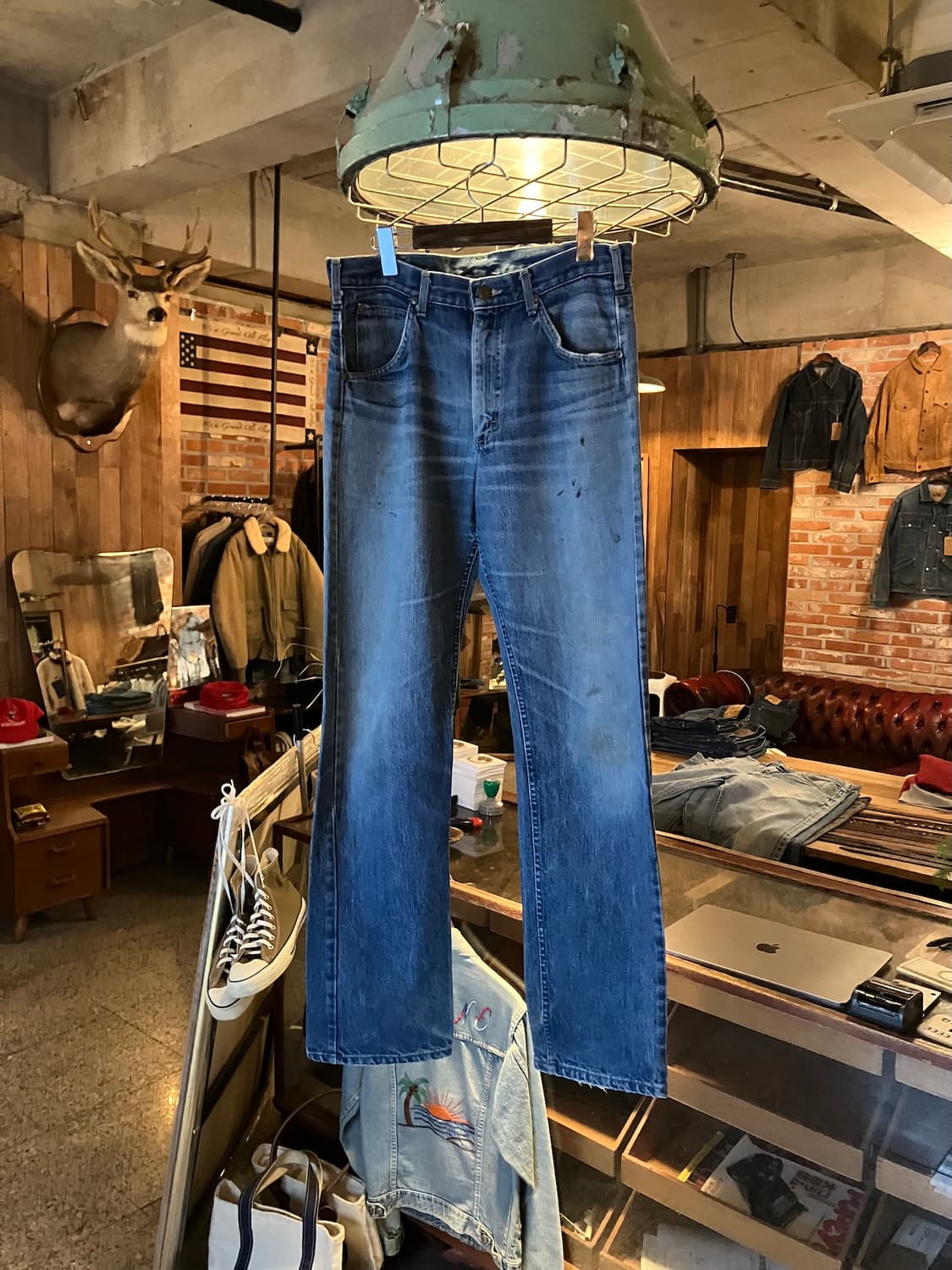 70s USA 빈티지 LEE 리 라이더스 데님 팬츠 상품이미지1