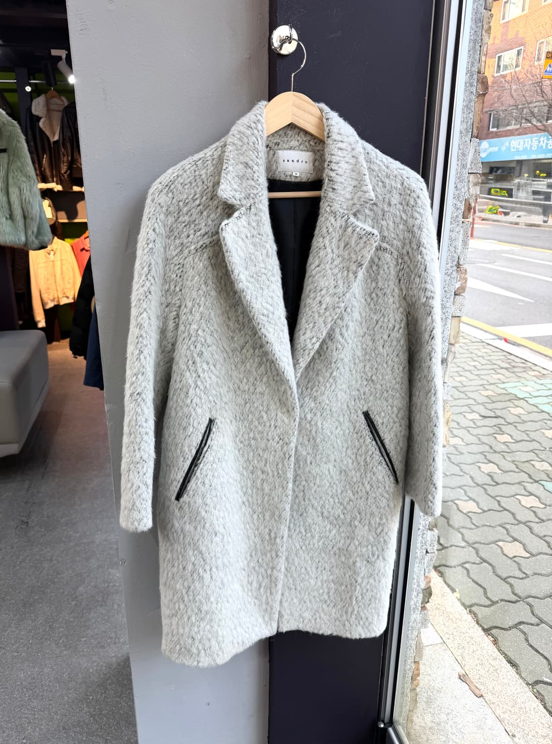 90/ 산드로 알파카 브라이튼 코트 자켓 상품이미지2