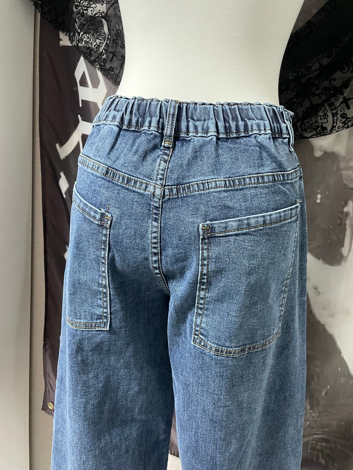 비비안웨스트우드 앵글로매니아 빈티지 데님 일자팬츠 y2k갸루핀터00s 상품이미지4