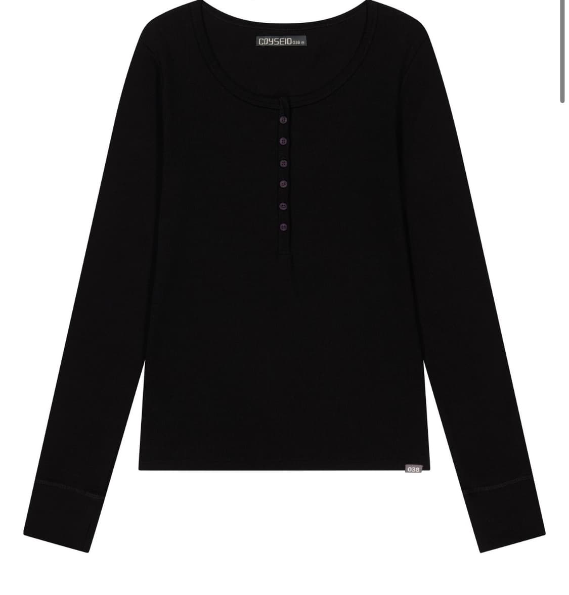 코이세이오038 BUTTON LONG SLEEVE BLACK 상품이미지1