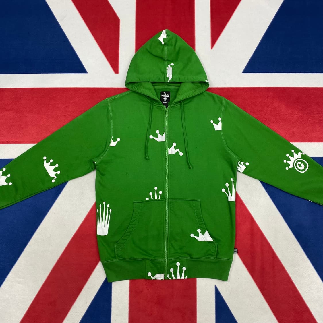 스투시 크라운 후드집업 M 상품이미지2