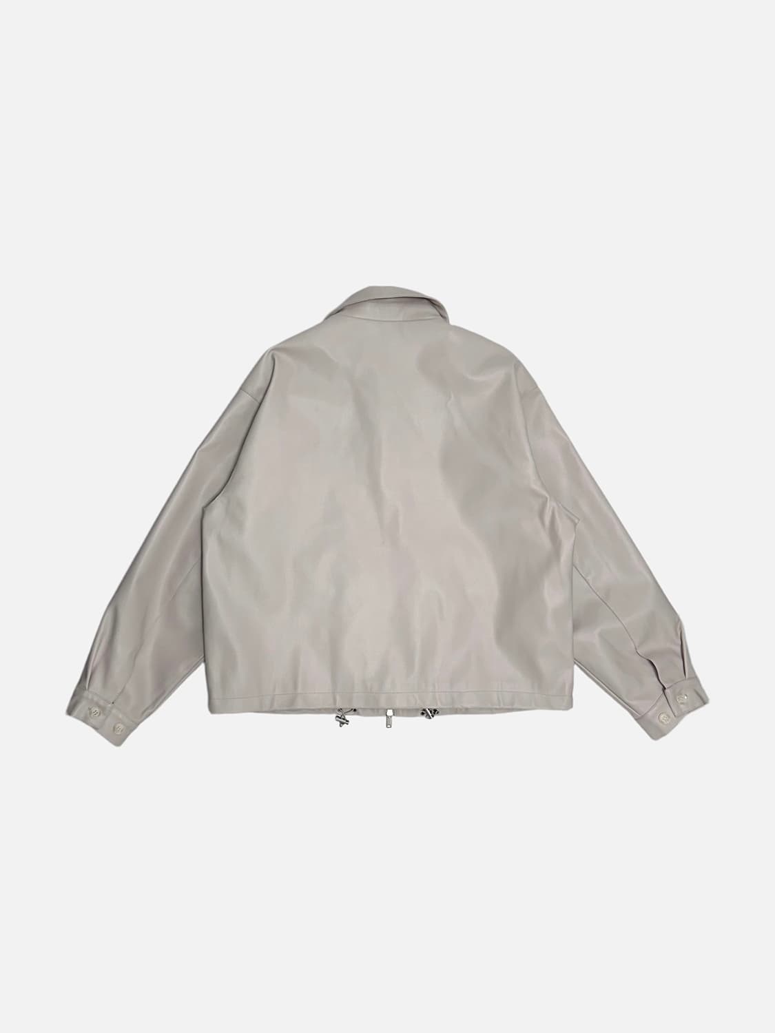 아이러니포르노 투웨이 카라넥 비건레더 자켓 상품이미지9