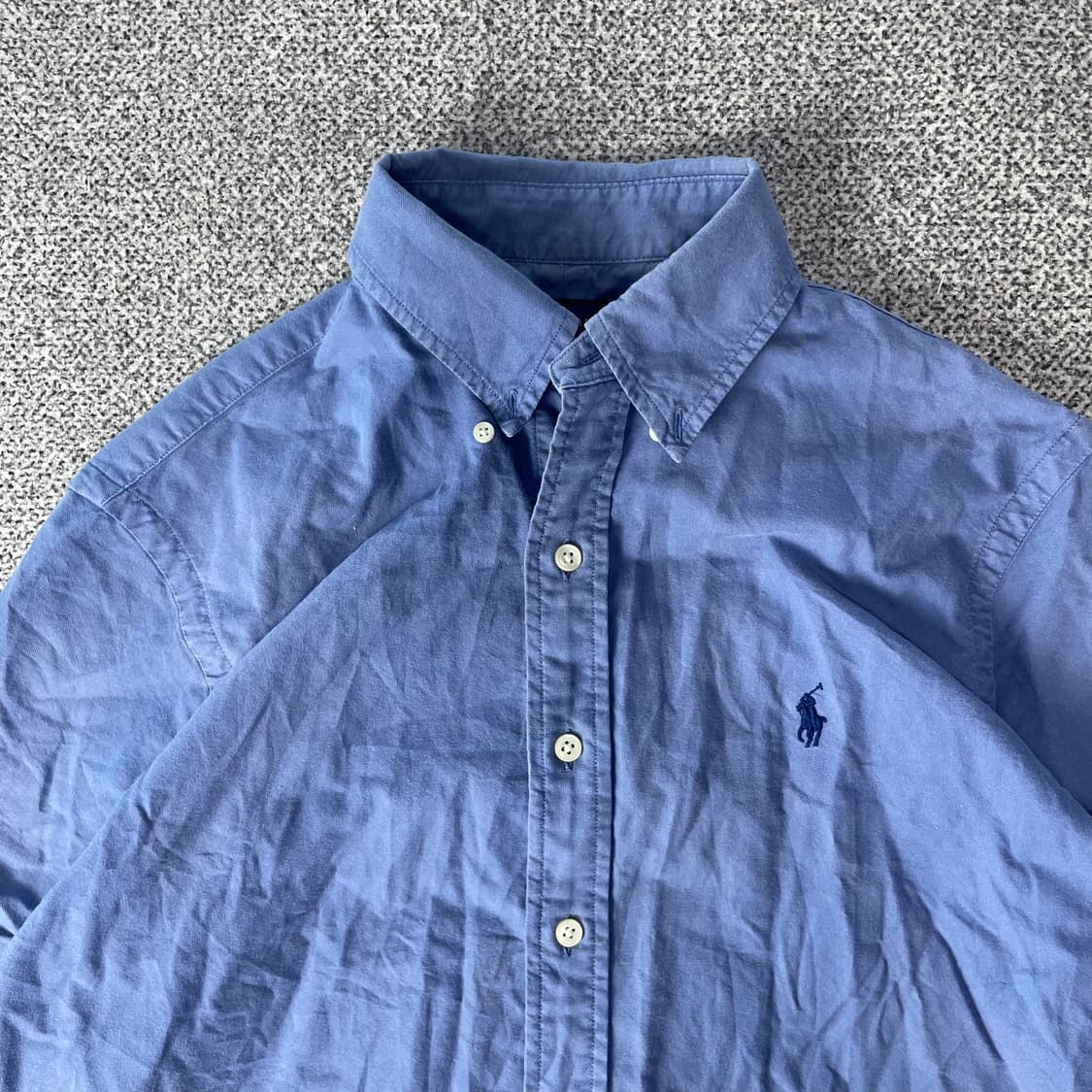 폴로랄프로렌 반팔 셔츠 블루 상품이미지3