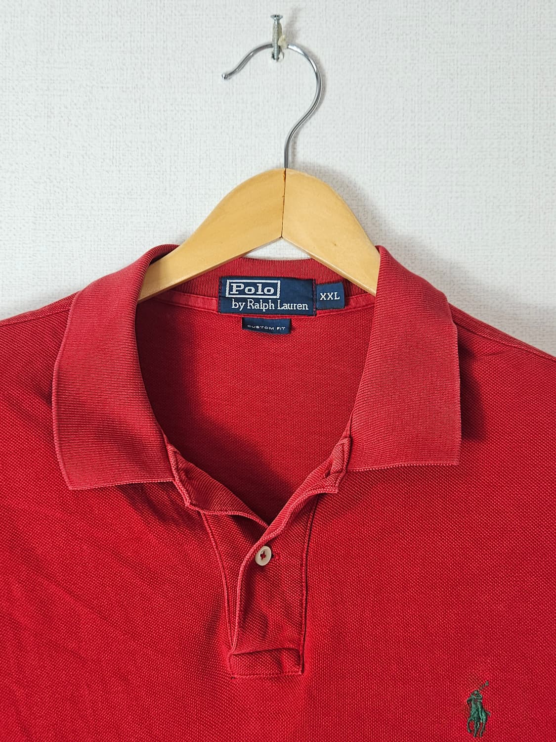 폴로 랄프로렌 레드 카라티 반팔 커스텀핏 XXL 남성 정품 상품이미지2