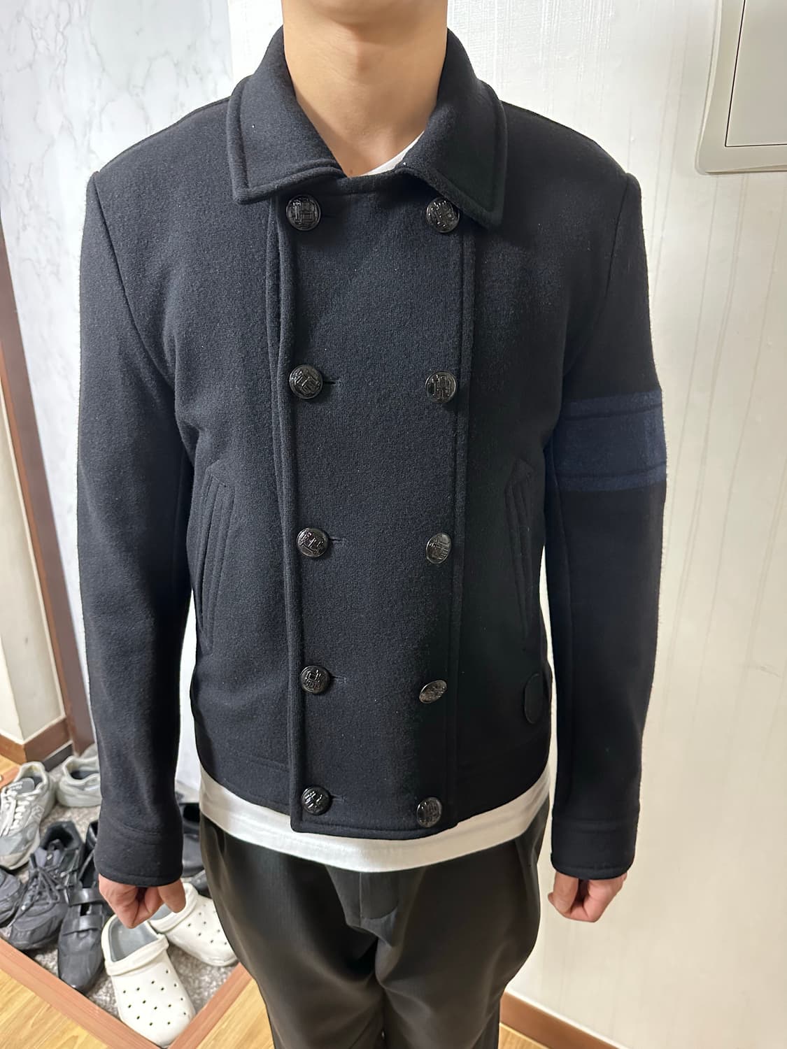 [L] 빈폴 더블코트 상품이미지1