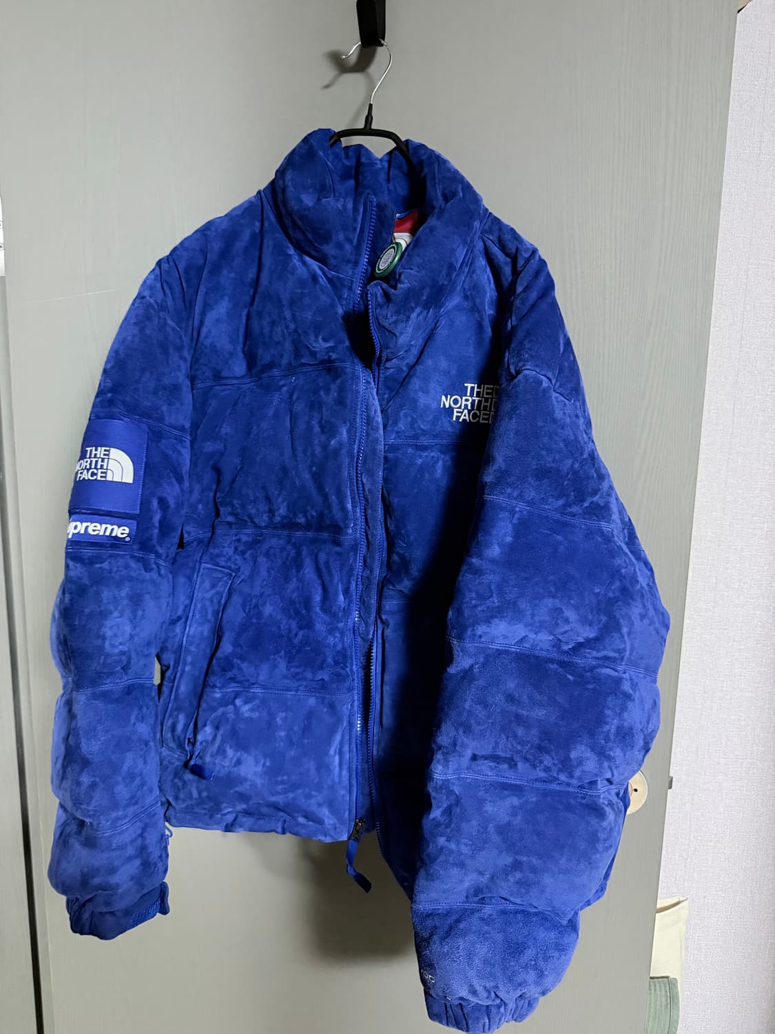 L) 슈프림 노스페이스 스웨이드 눕시 블루 상품이미지1