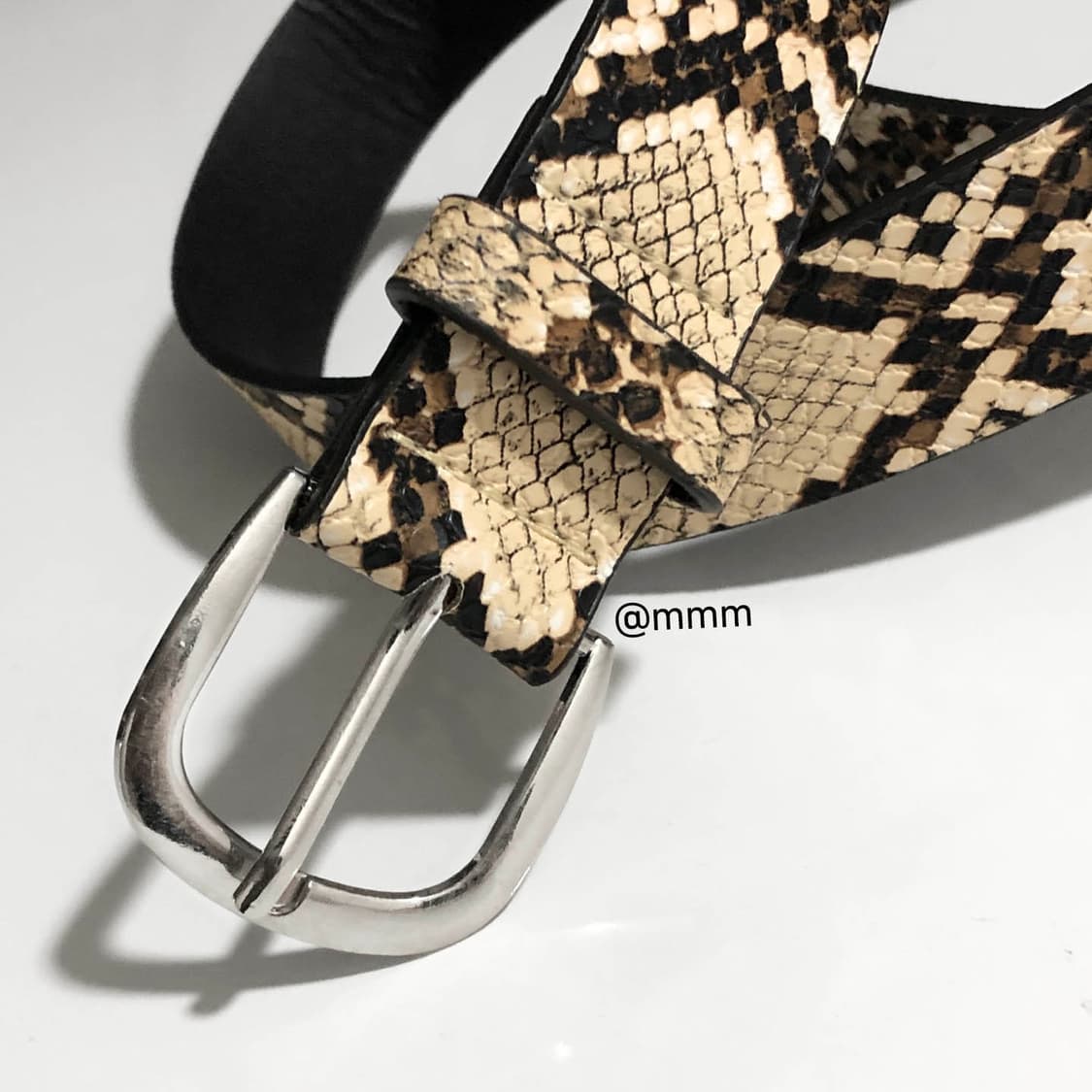 [Unisex] 파이톤 스네이크 뱀피 벨트 상품이미지9