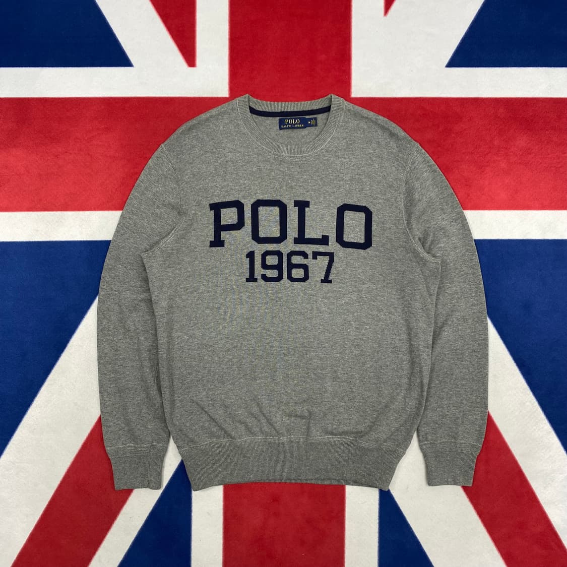 폴로 빅로고 니트 M실측 L  상품이미지1