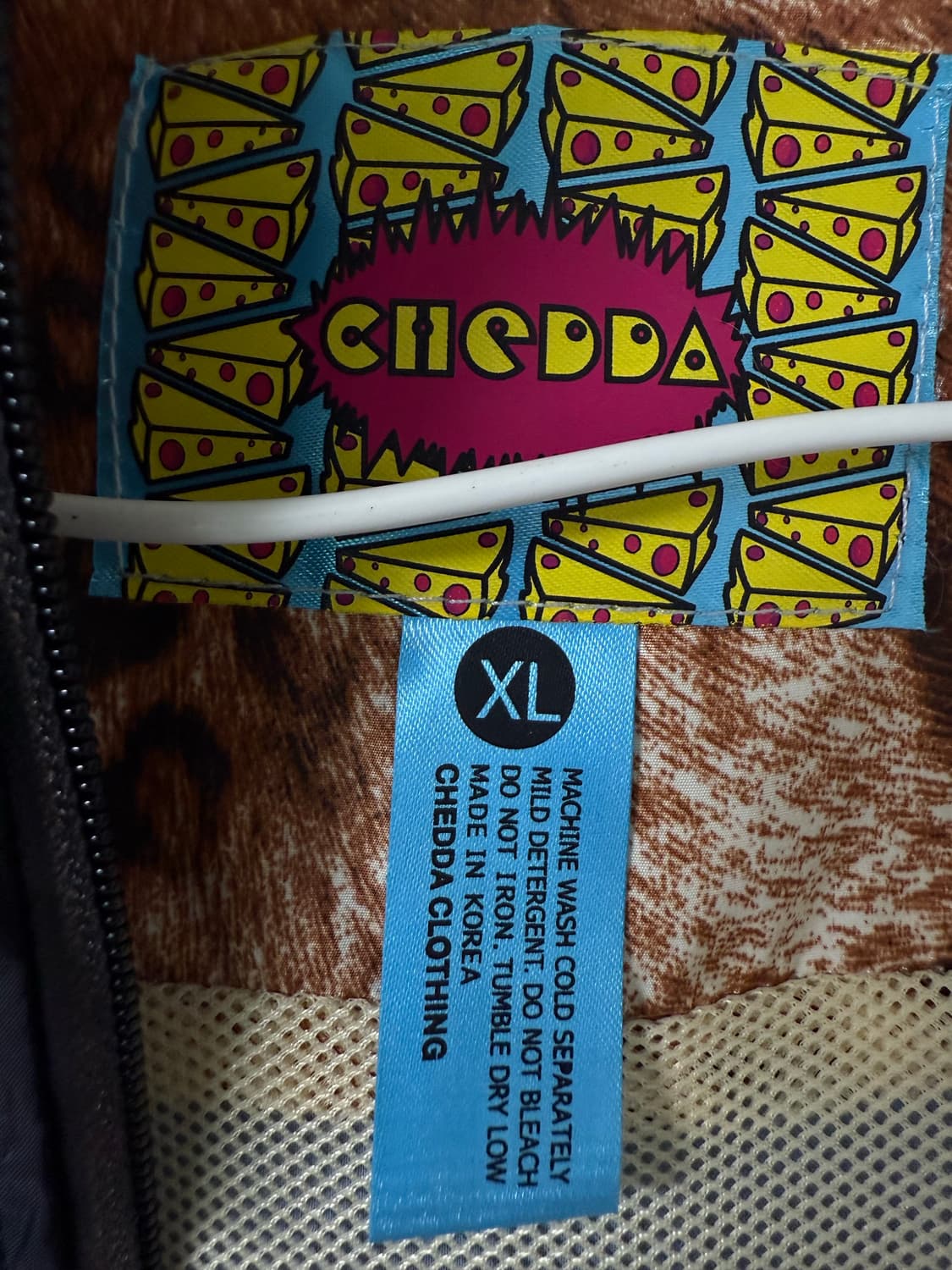 CHEDDA CLOTHING 레오파드 바람막이 후디집업자켓 상품이미지7