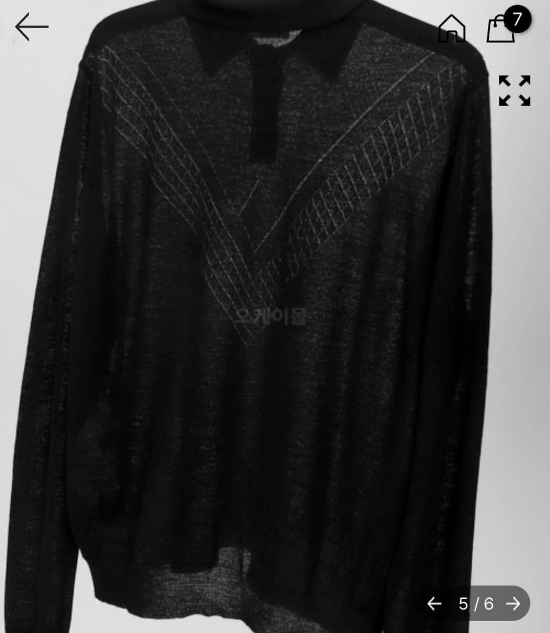 질샌더 폴로 롱슬리브 메쉬 스웨터 50 상품이미지5