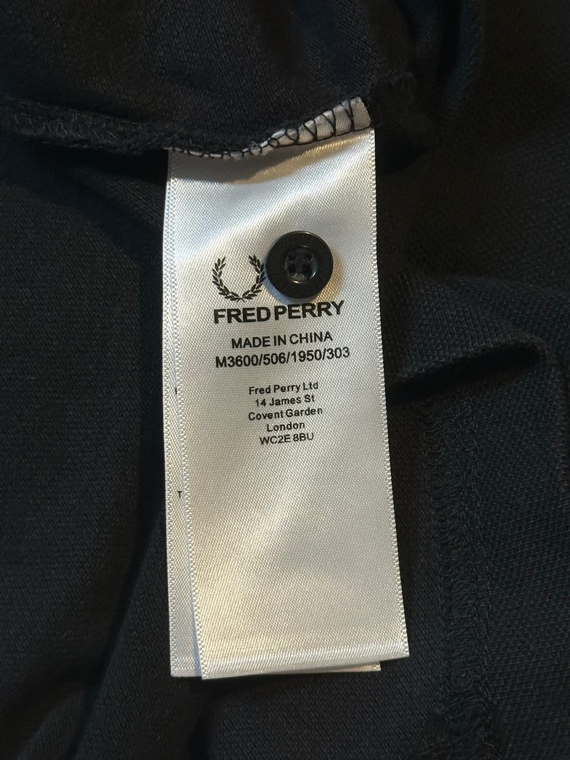프레드페리 FREDPERRY 트윈 팁 패널 폴로 반팔 카라티 블랙 상품이미지5