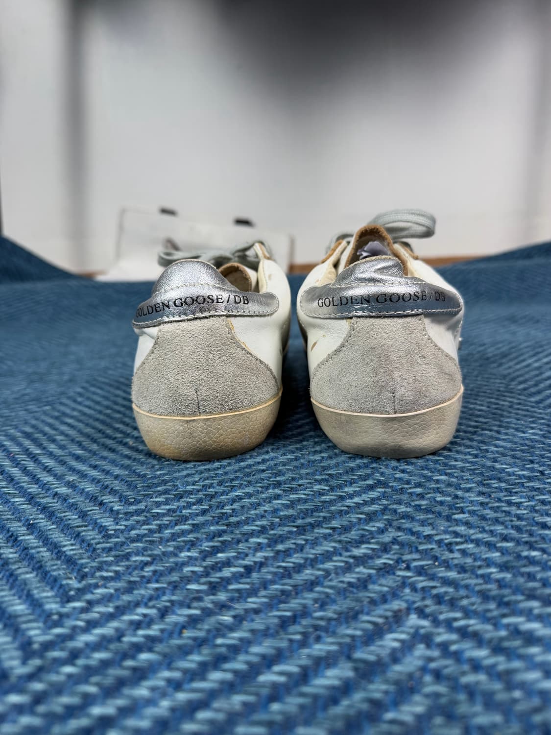 골든구스 슈퍼스타 화이트 실버 탭 Size 39 상품이미지3