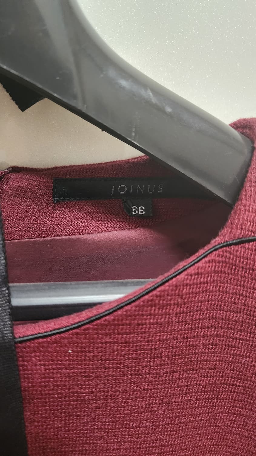 JOINUS H라인 원피스 와인색 상품이미지3