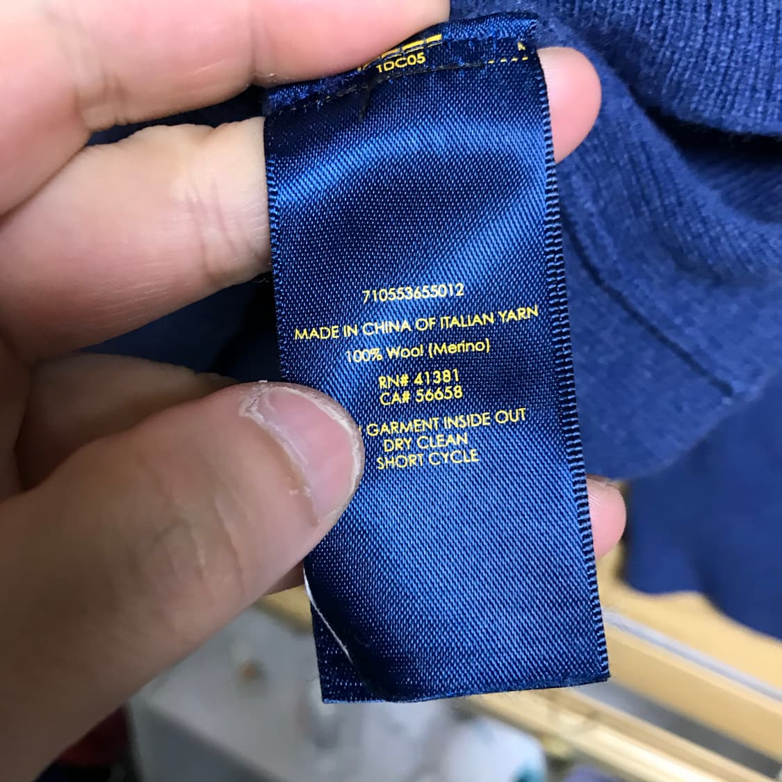 폴로 랄프로렌 파랑 라운드니트 상품이미지4