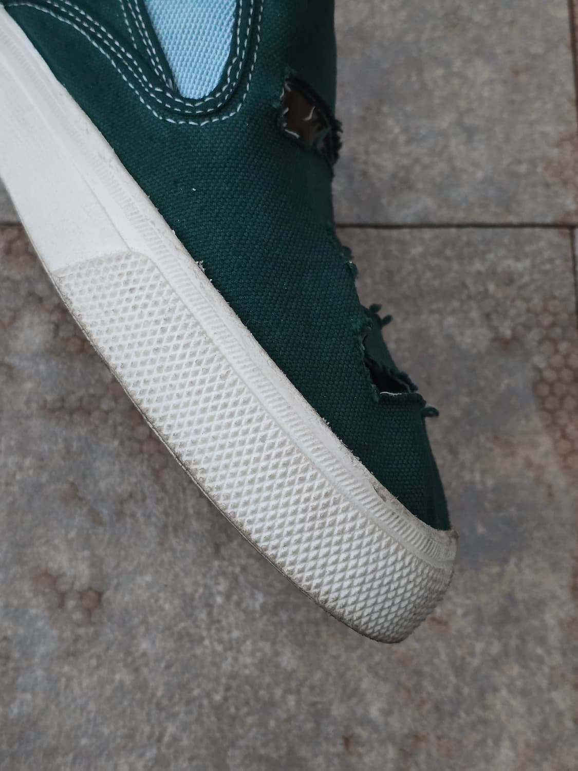 (265)꼼데가르송 옴므 플러스 데미지 슬립온  상품이미지5