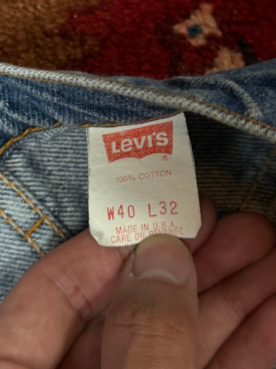 90's USA Made 빈티지 리바이스 517 오렌지탭 부츠컷 상품이미지9