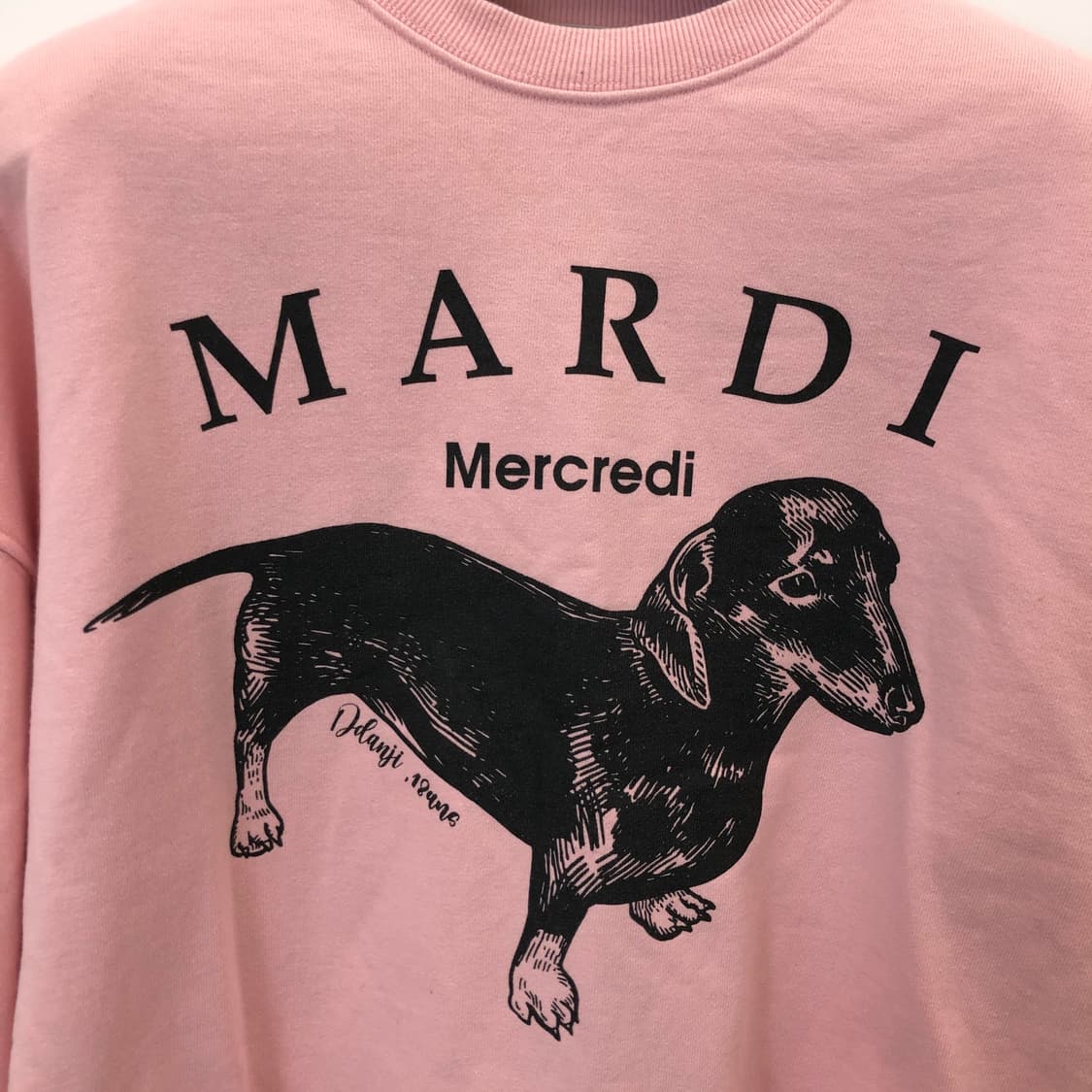 마르디메크르디 핑크 스웻셔츠 FREE 상품이미지2