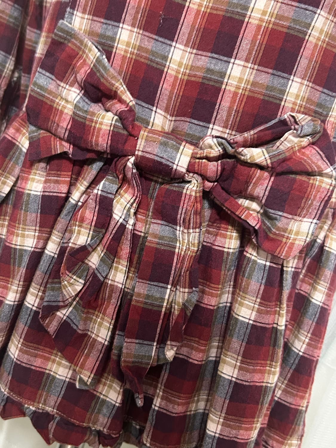 리즈리사 캐캐체깔 체크리본 원피스 대대장 핀터 고전 달천 상품이미지4