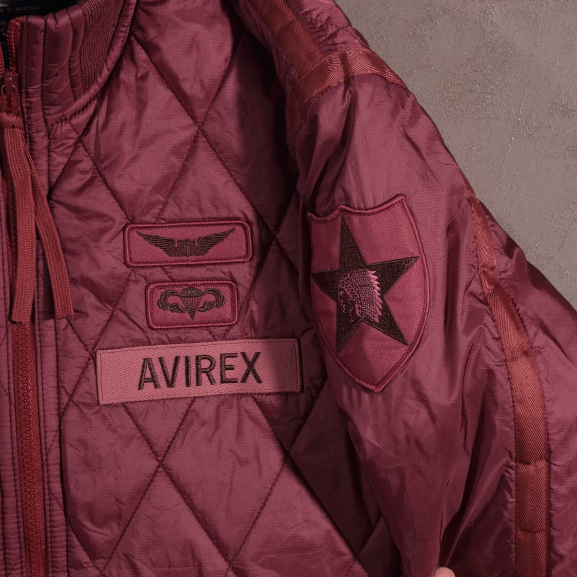 아비렉스 재팬 퀄팅자켓 상품이미지5