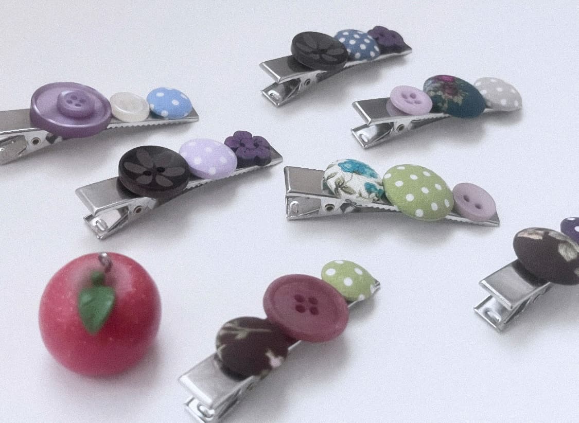 One&Only Dot Button Hair-pin 상품이미지5