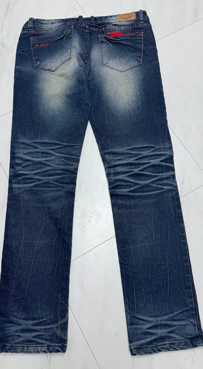 나비 청바지 30(76cm) 워싱 일자핏 상품이미지2