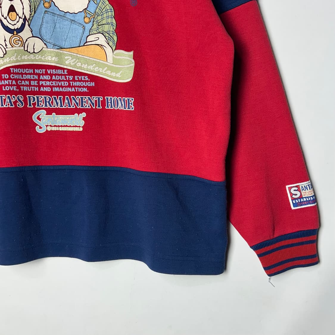 [Captain Santa] OLD 산타월드 배색 맨투맨 상품이미지4