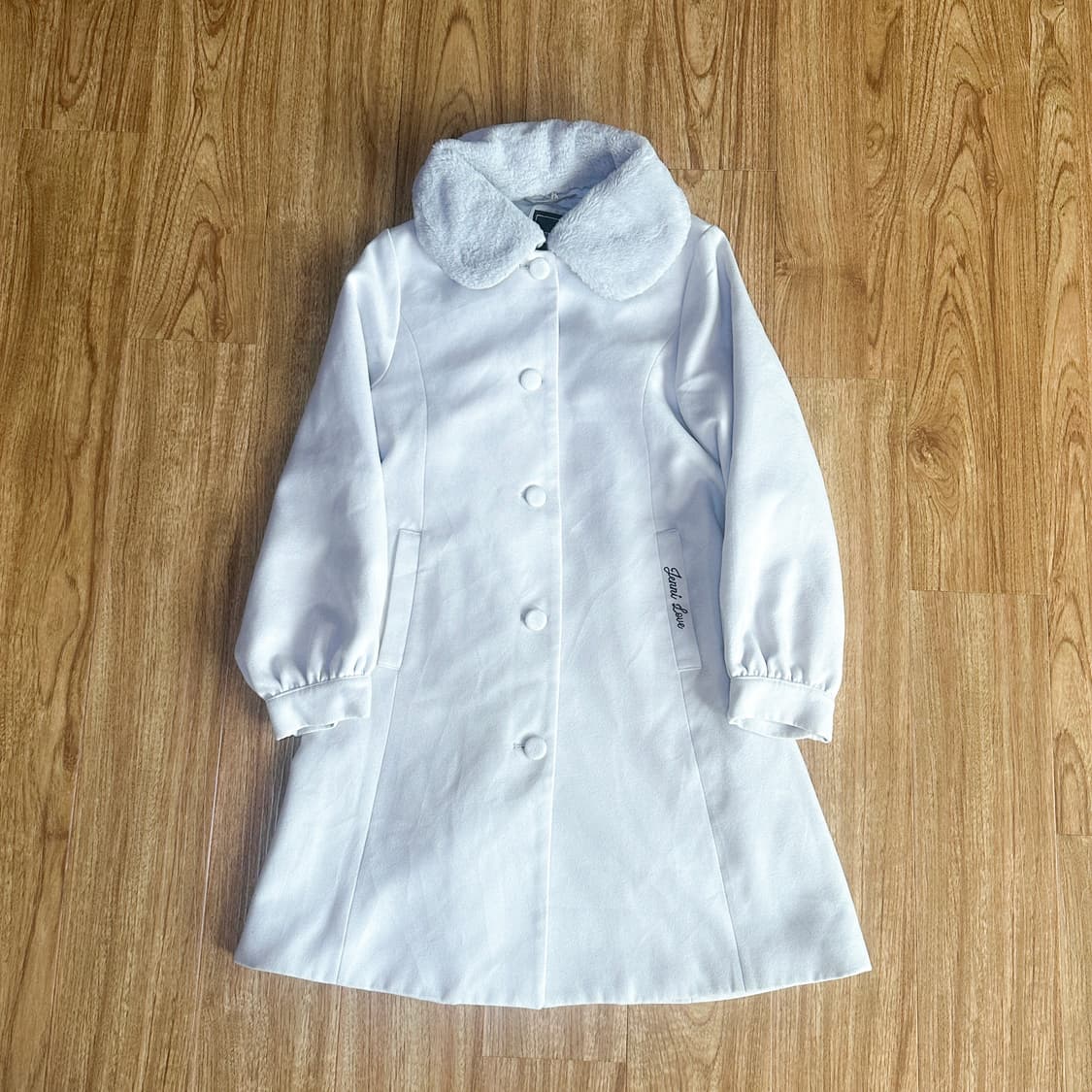 빈티지 퍼 하늘색 코트 시나몬롤 히메갸루 로걀 라떼 모리걸 페어리 고딕 상품이미지1