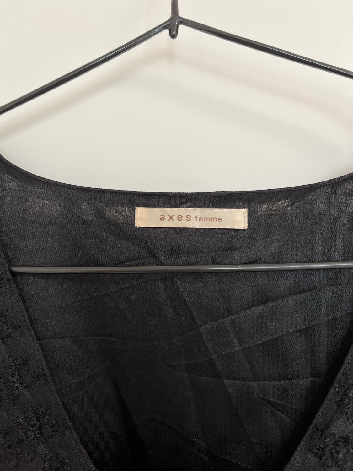 axes femme 블랙 고딕 쉬폰 원피스 상품이미지4