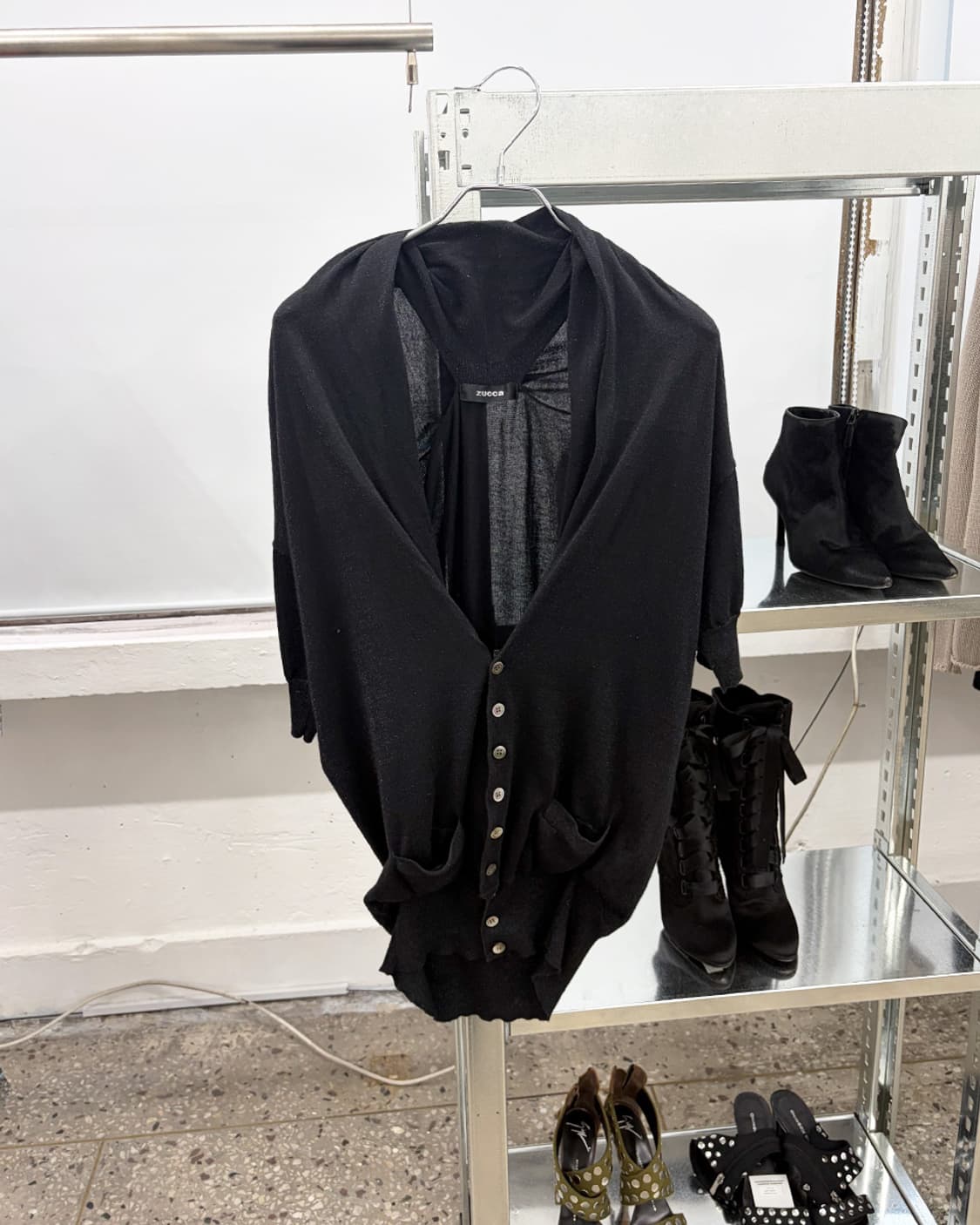 주카 글리터 하프 가디건 상품이미지1