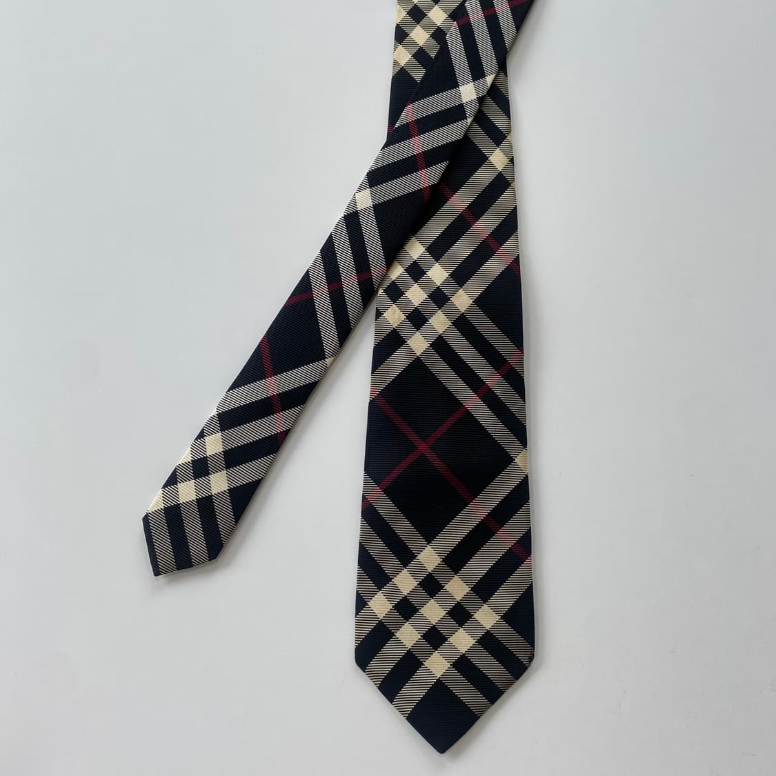 버버리(BURBERRY) 노바체크 명품 정품 넥타이 블랙라벨 상품이미지2