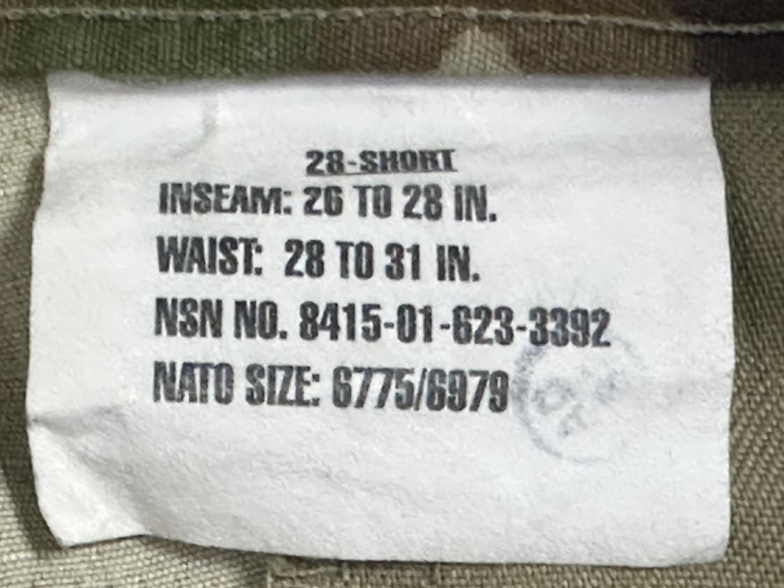 미군 여군용 OCP 멀티캠 전투복 바지 하의 (S/S) (M) 상품이미지8