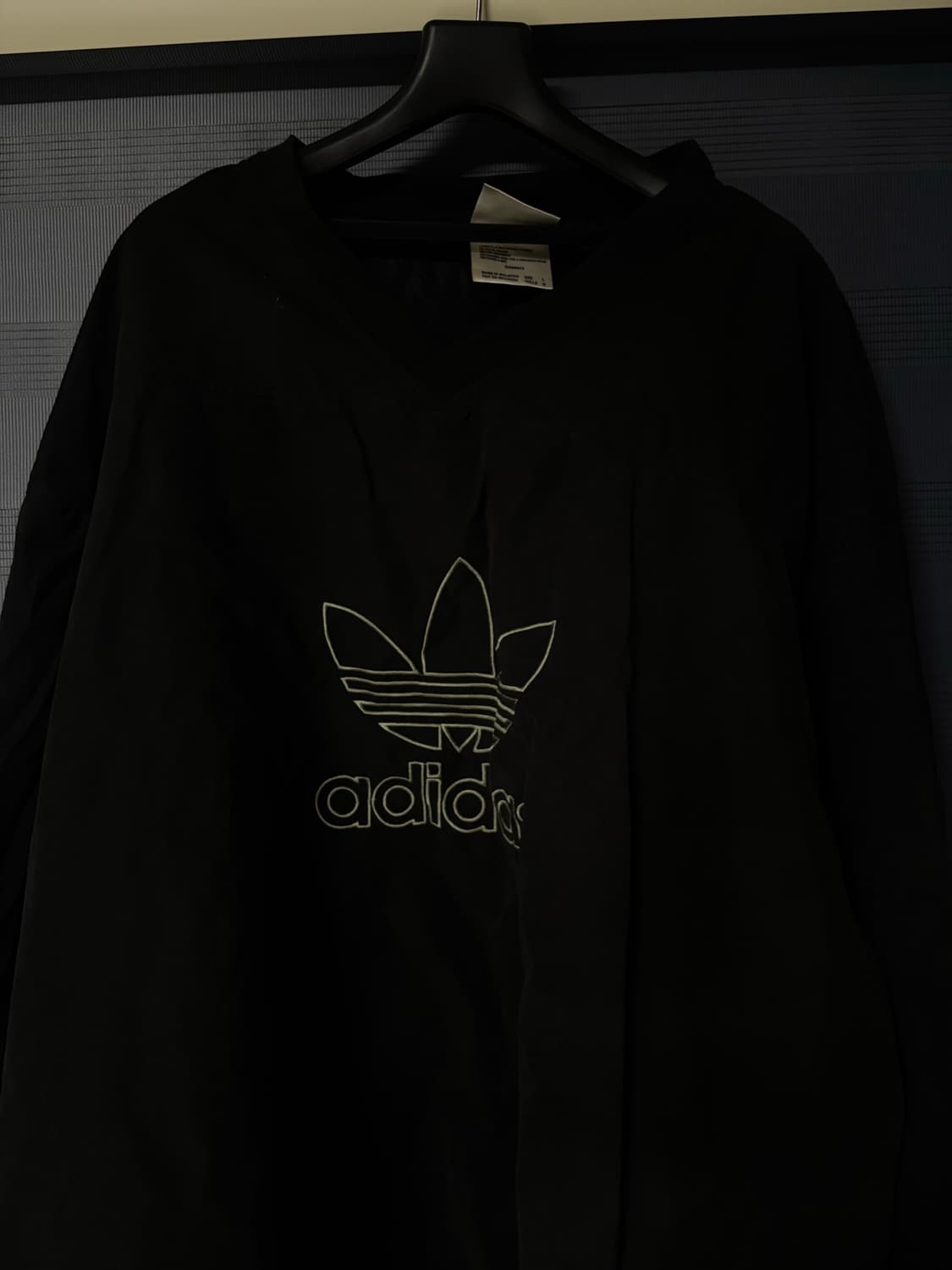 아디다스 트레포일 바람막이 블랙 상품이미지2