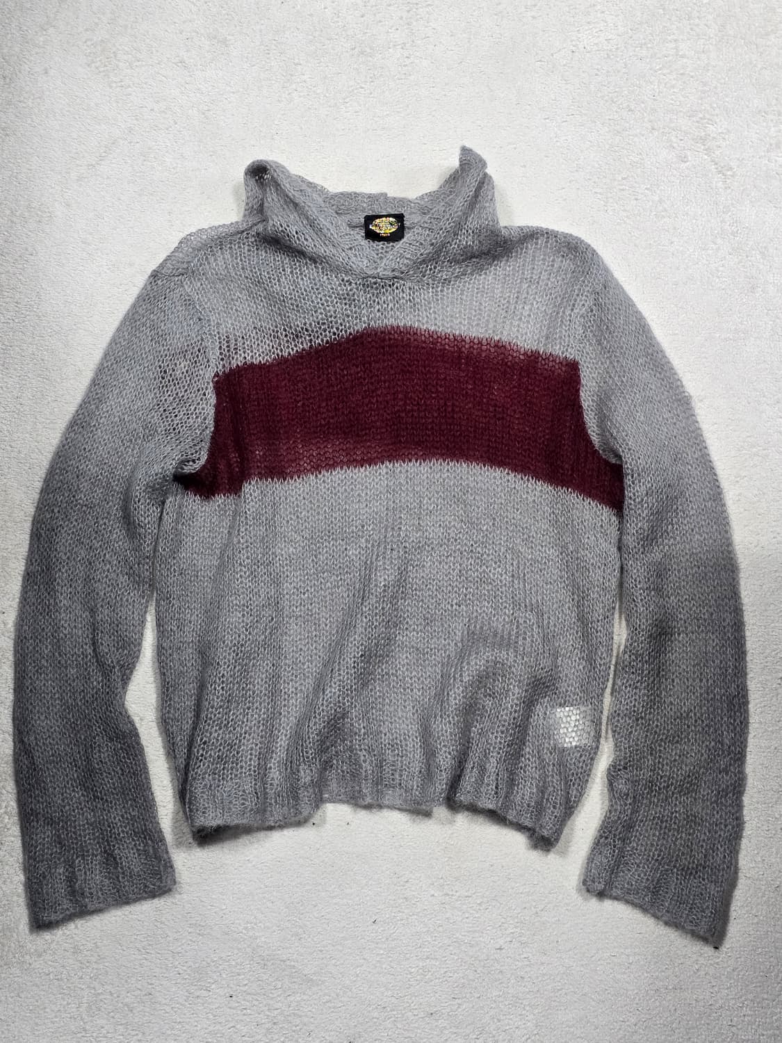 오존커뮤니티 모헤어 니트 풀오버 후디 상품이미지1