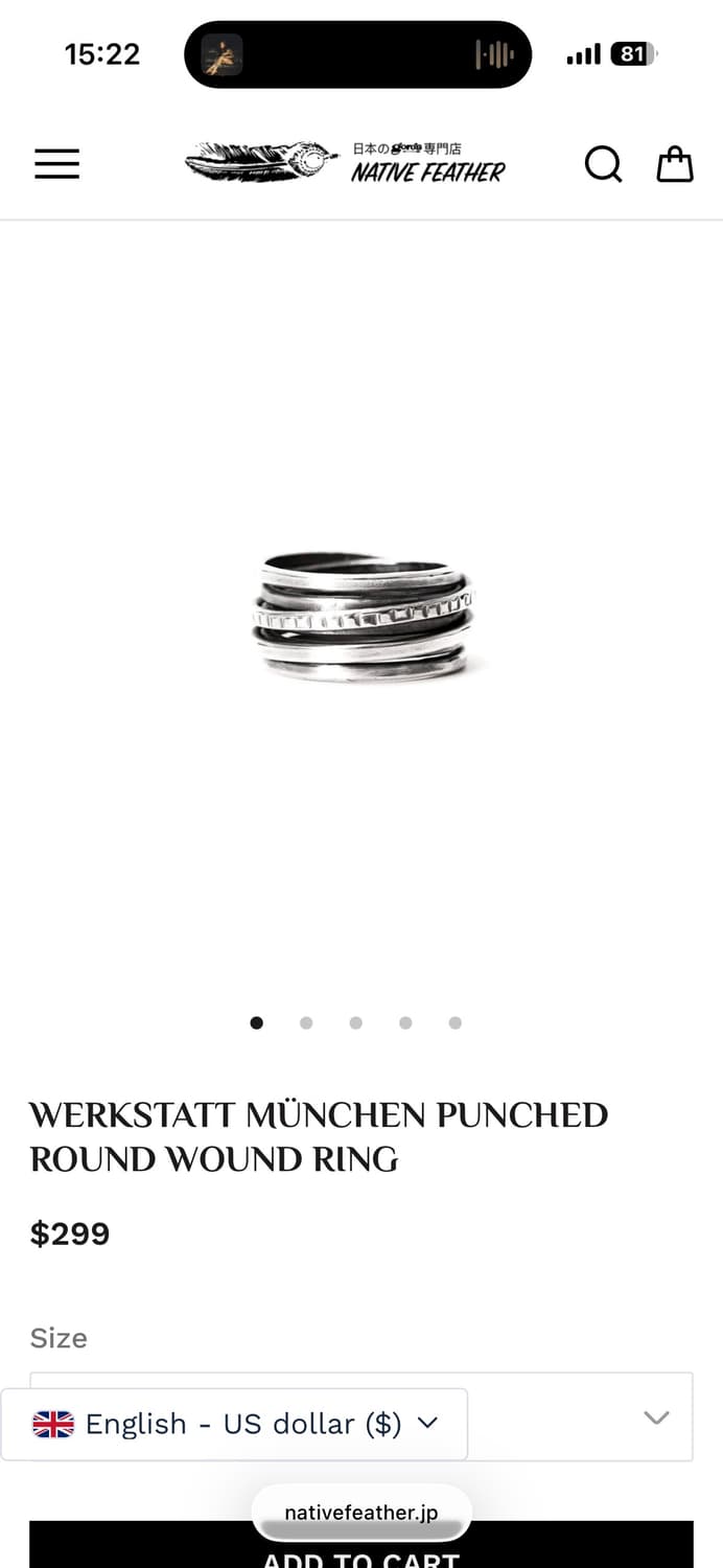 베르크슈타트 뮌헨 펀치 라운드링 상품이미지3