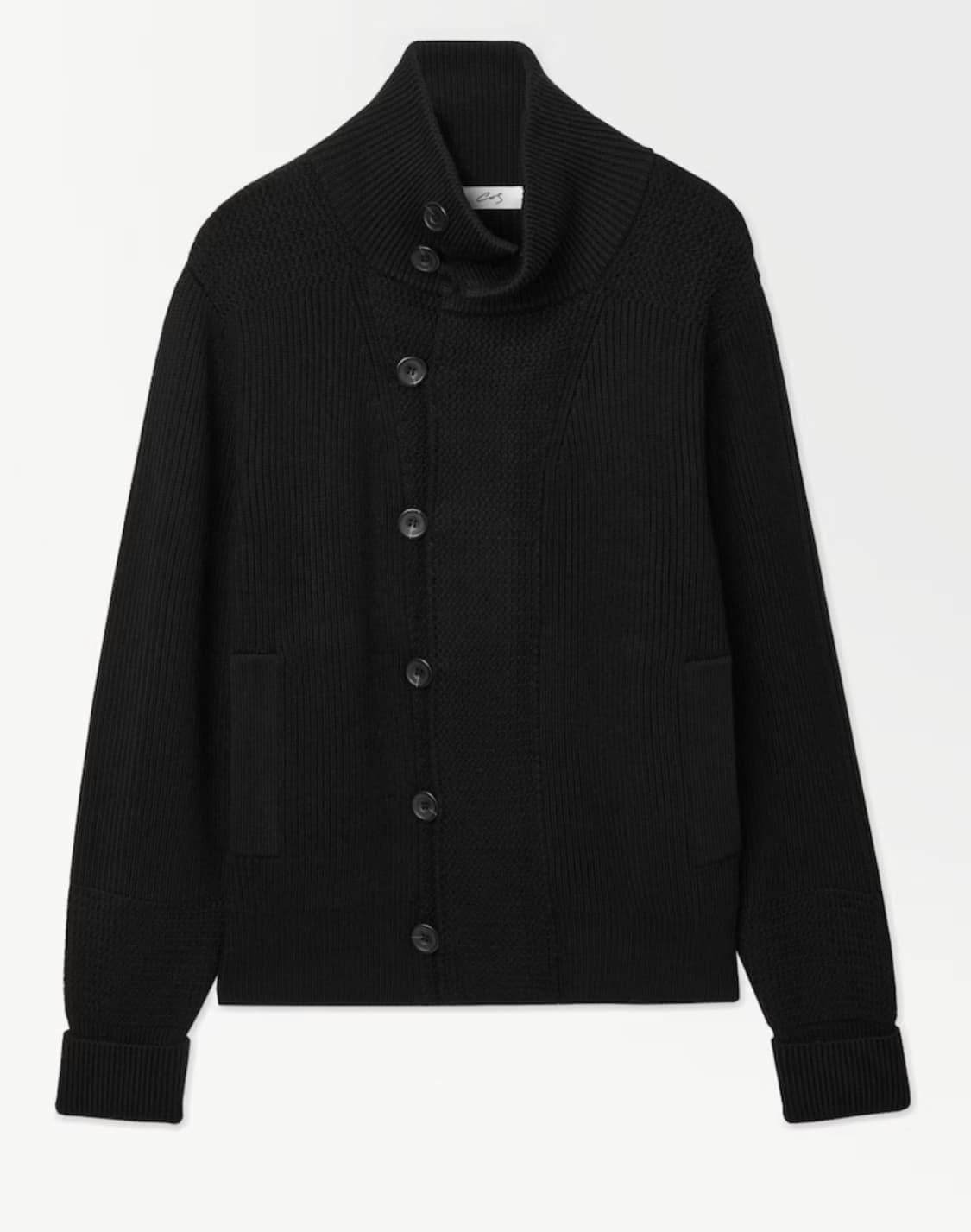 코스 아뜰리에 퍼널넥 니트 울 자켓 M 상품이미지1