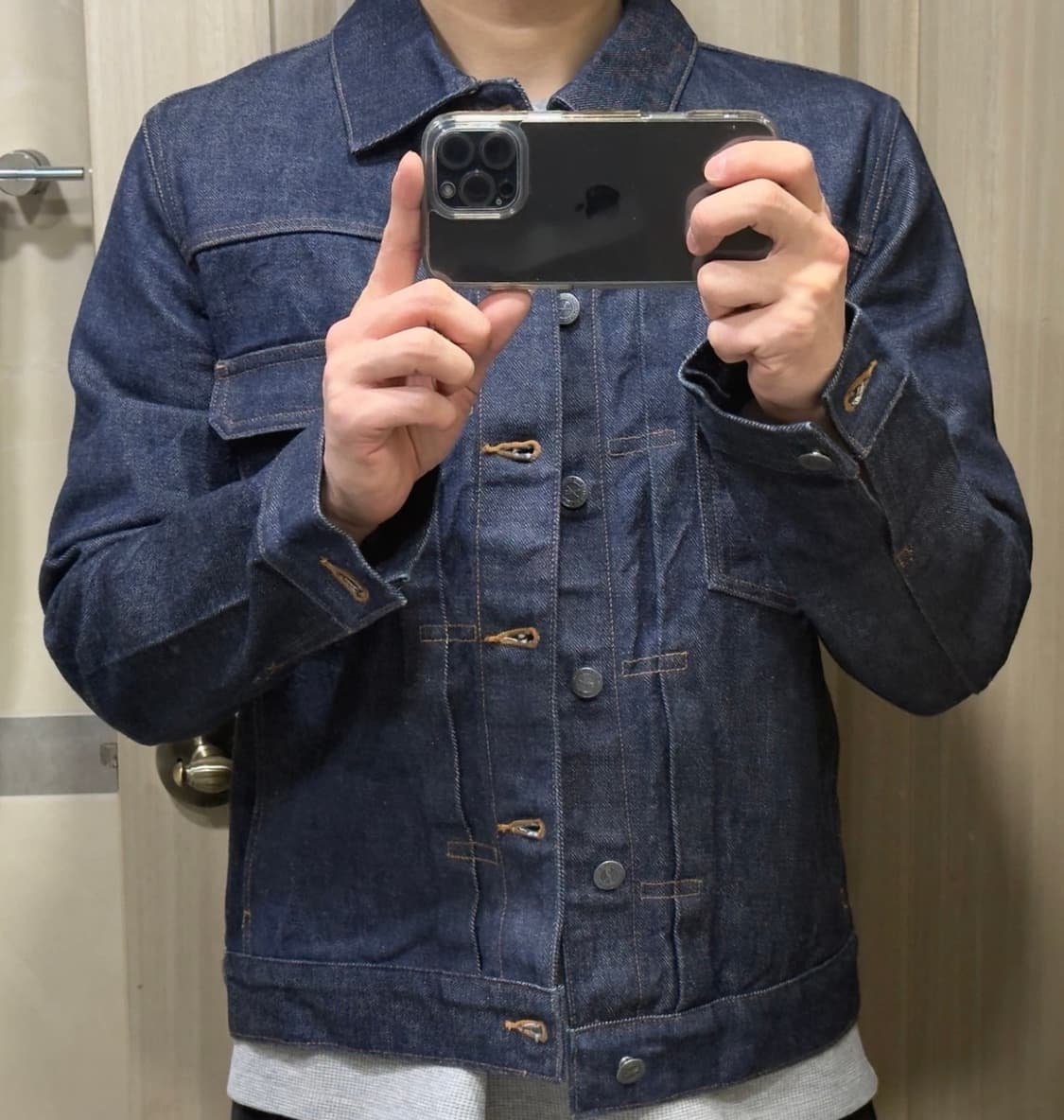 아페쎄 A.P.C. 데님 워크 자켓 VESTE JEAN WORK 상품이미지1