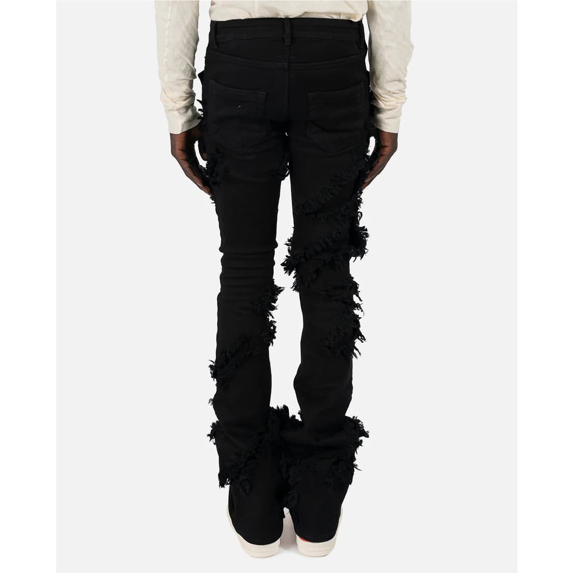 릭오웬스 - 22SS DRKSHDW 타이론 슬래쉬 부츠컷 팬츠 - 블랙  상품이미지9