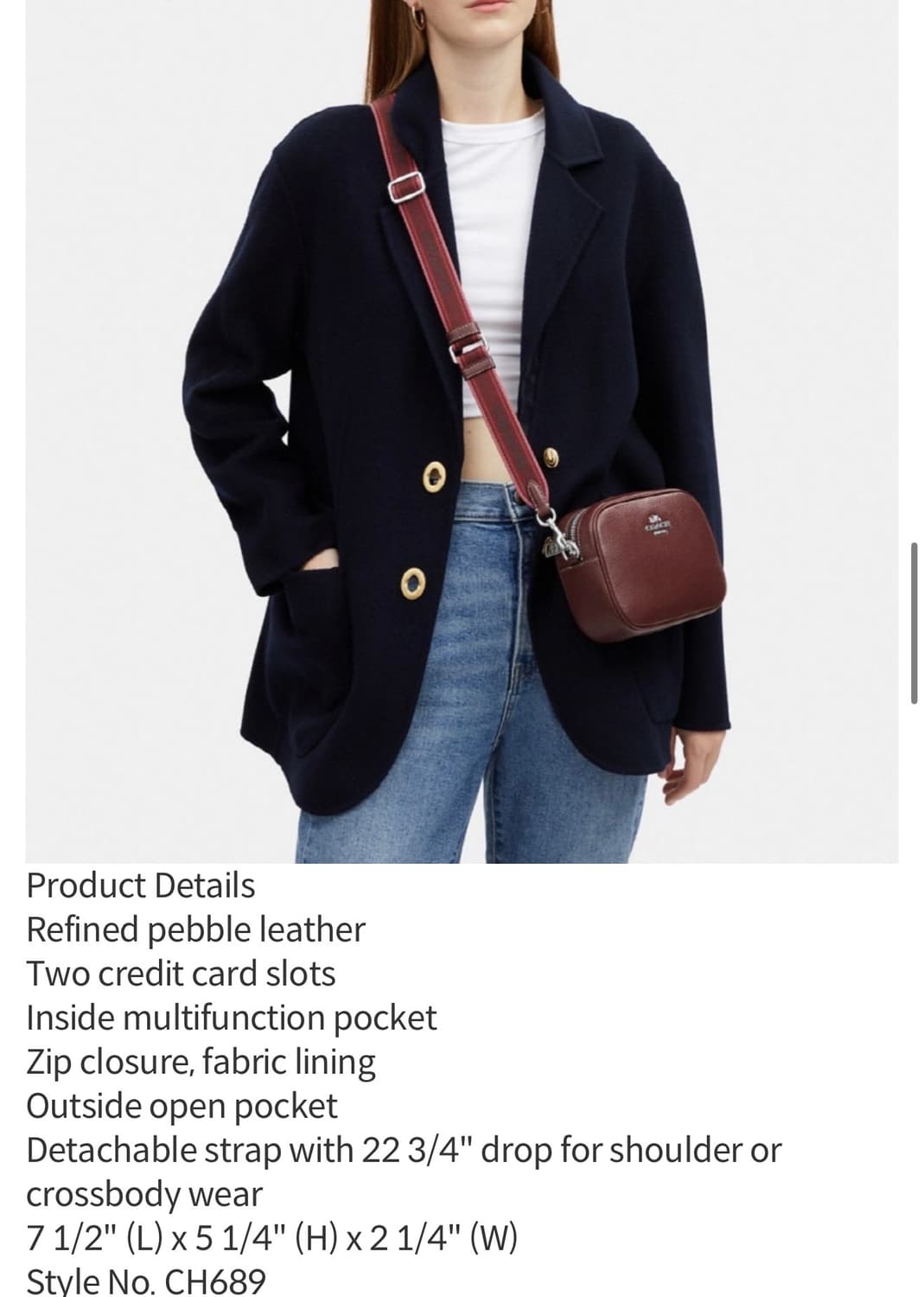 코치 제이미 미니 카메라백  상품이미지9