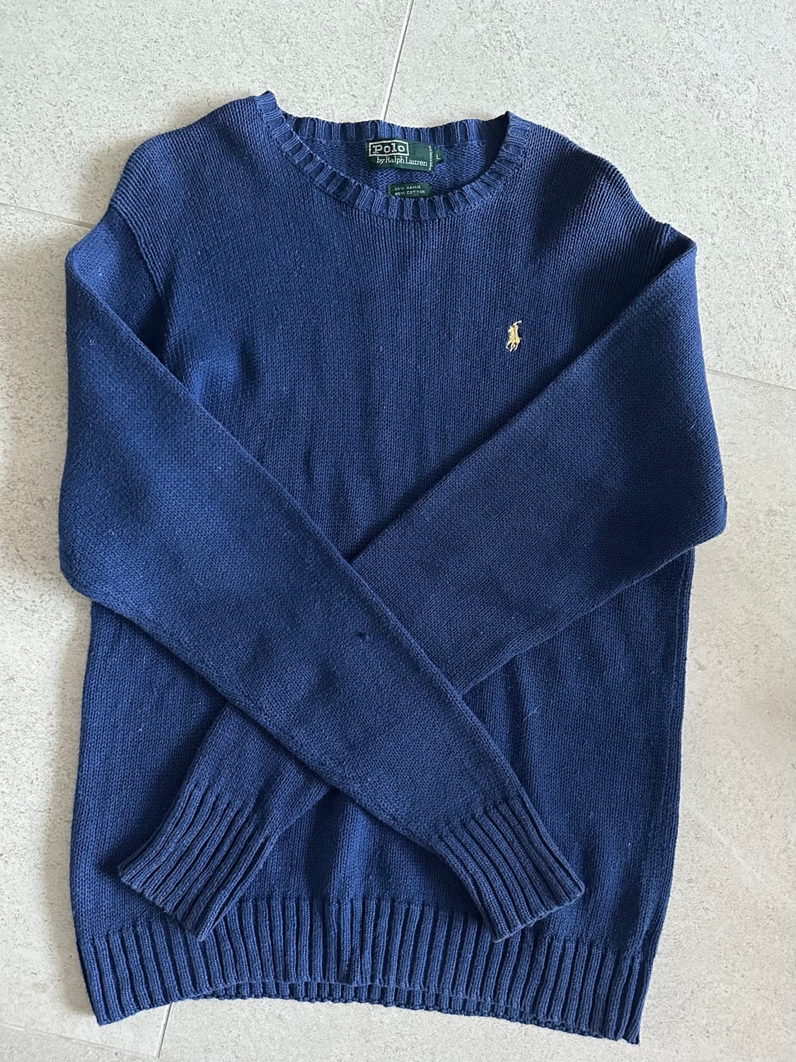 폴로 랄프로렌 네이비 니트 L 상품이미지4